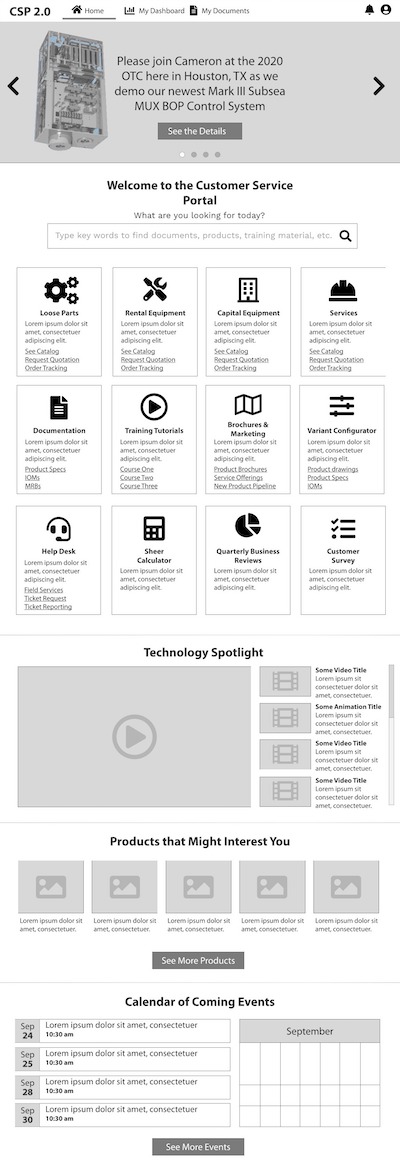 csp2 Wireframe